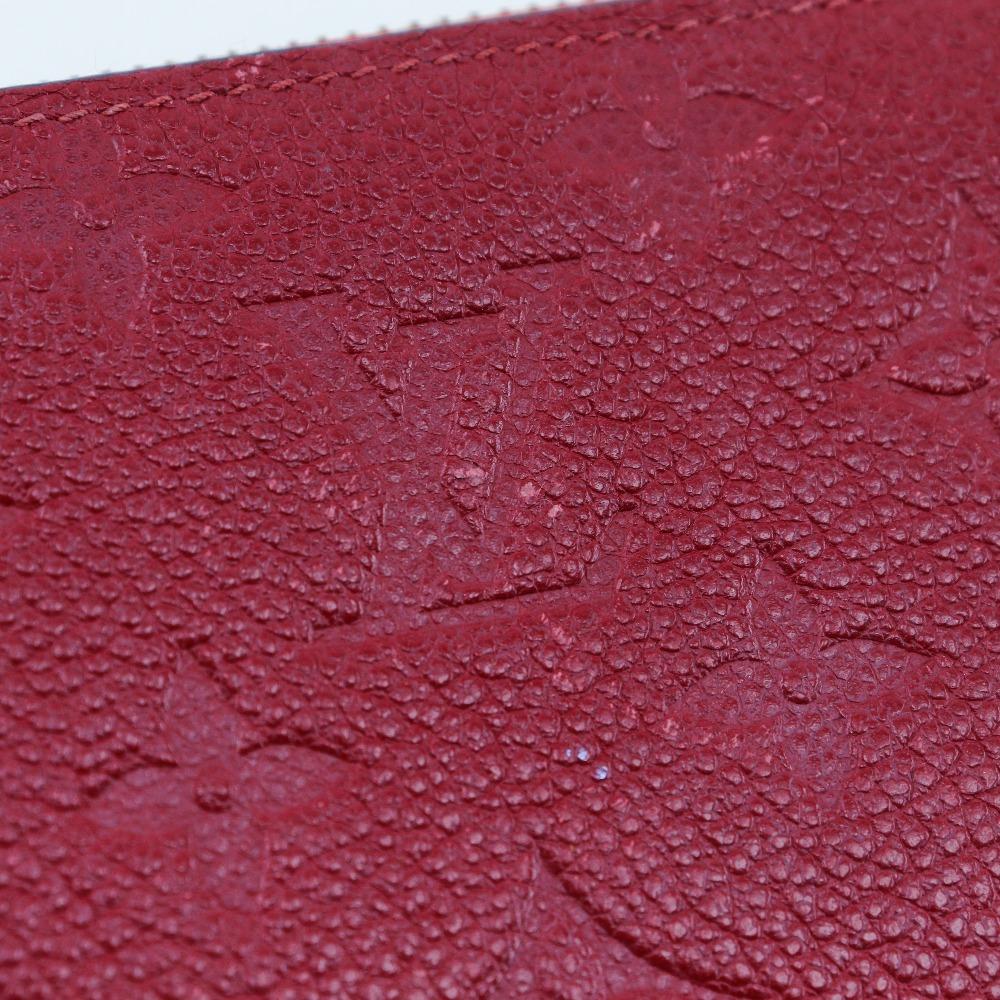Louis Vuitton Zippy Wallet Purse M60737 Slys Red Monogram Ann Platt Women Used
