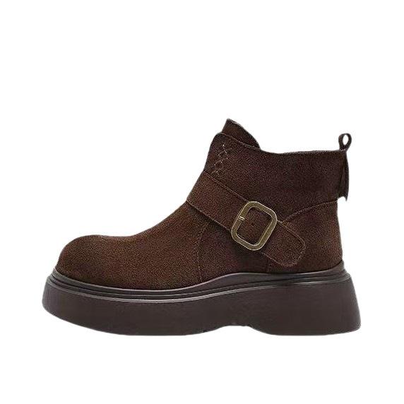 British Martin boots women's 2025 autumn new fashion short boots women's retro versatile comfortable heightening platform women's boots