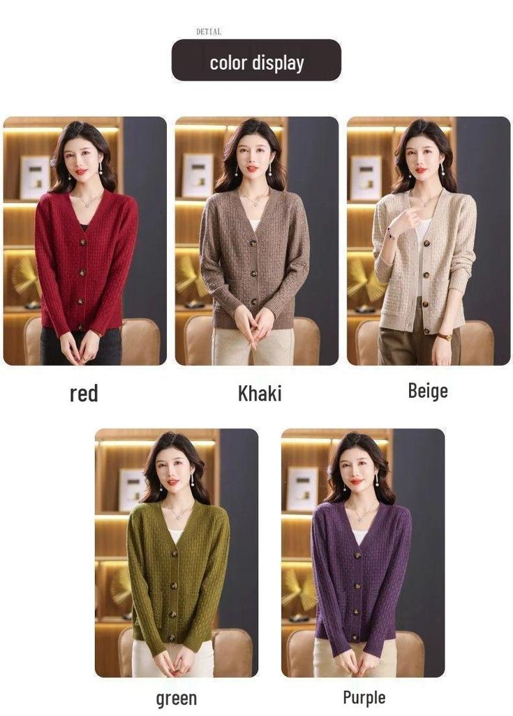 Women's Knitted Slimming Cardigan - Versatile, Stylish Short Outerwear for Autumn/Winter 2026