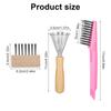 Hair Brush Cleaner Tool, 3 Pcs Hairbrush Cleaner Set, 2-In-1 Comb Cleaning with Metal Wire Rake for Removing Hair Dust from Brushes Vacuums, Home and