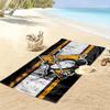 Pittsburgh Penguins Print Beach Towel, Large Soft Quick Dry Towel for Beach Camping Swimming