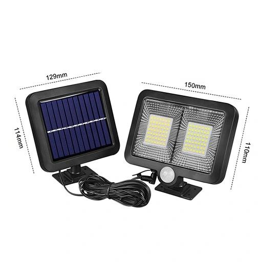 Solarleuchte 98 LEDs mit Bewegungssensor Dämmerungssensor