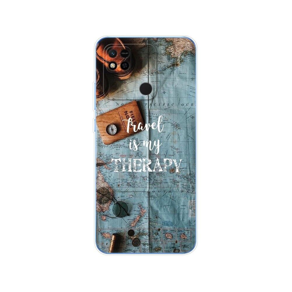 For Redmi 10A Case Back Cover For Xiaomi Redmi 10A Phone Case Redmi10A Bag Tpu Soft Silicon Protective Bumper Etui Funda Coque