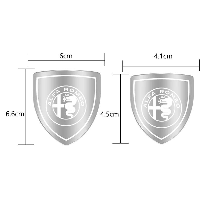 For Alfa Romeo Giulietta GT 159 147 156 Mito Brera Giulia F1 3D Metal Car Side Fender Sticker Shield Badge Emblem Logo zw5