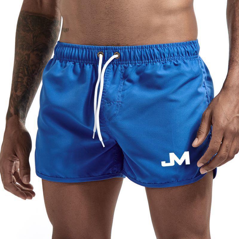 Neue modische Herren-Badeshorts aus Polyester, schnell trocknend, mehrfarbig, Sportshorts, Herren-Dreikammer-Shorts