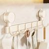 Strong Vacuum Suction Cup Hook Hanging Clothes Storage Rack, No Punching Behind The Door, Wall Hanging Load-bearing Clothes Storage Rack