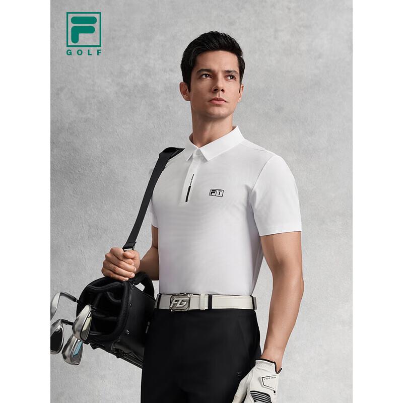 FILA Men's Knitted Short Sleeve Golf Polo Shirt