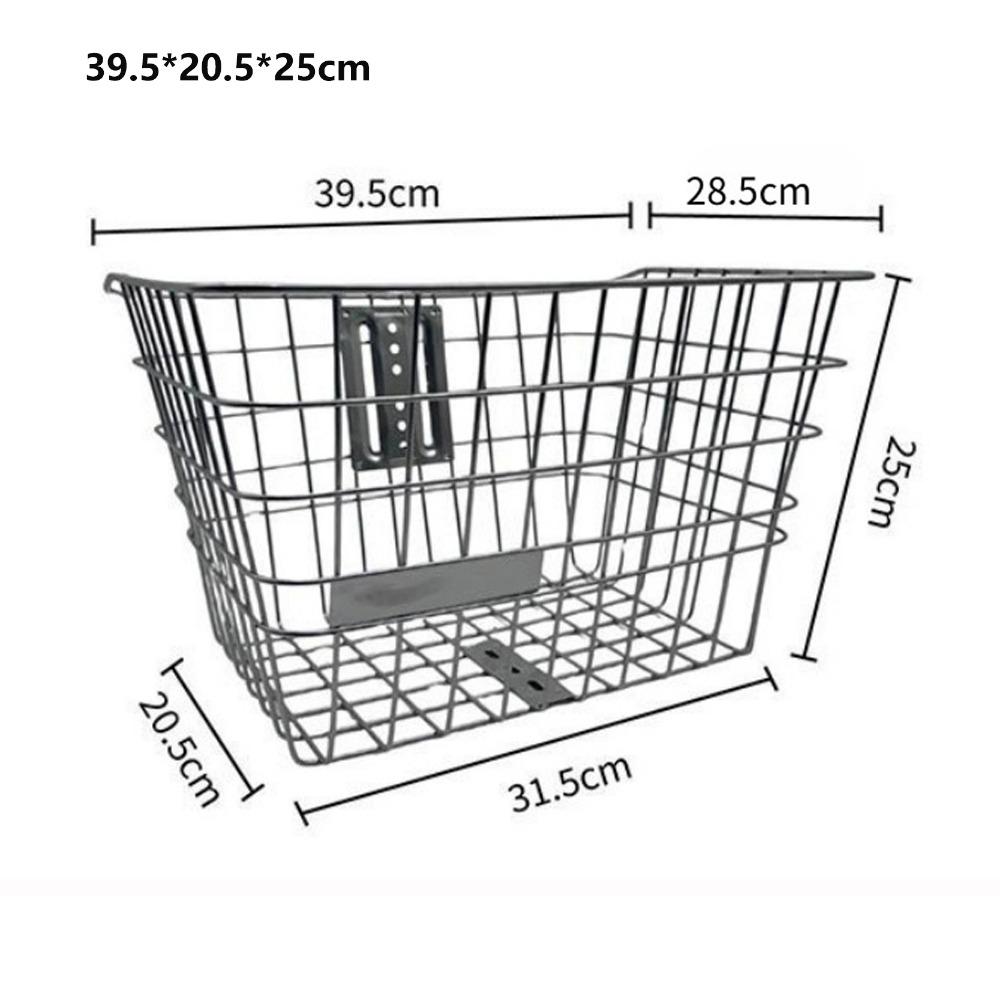 Fixed Durable Mountain Bike Basket Metal Bike Rear Basket Children s Folding Bike Accessories