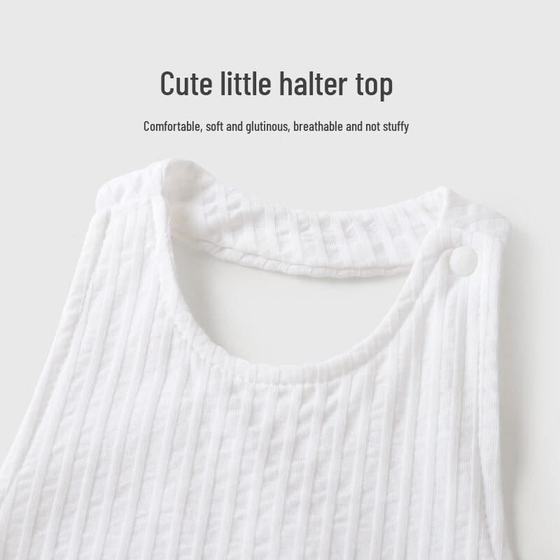 Youqi Infant Summer Sleeveless Cotton Romper