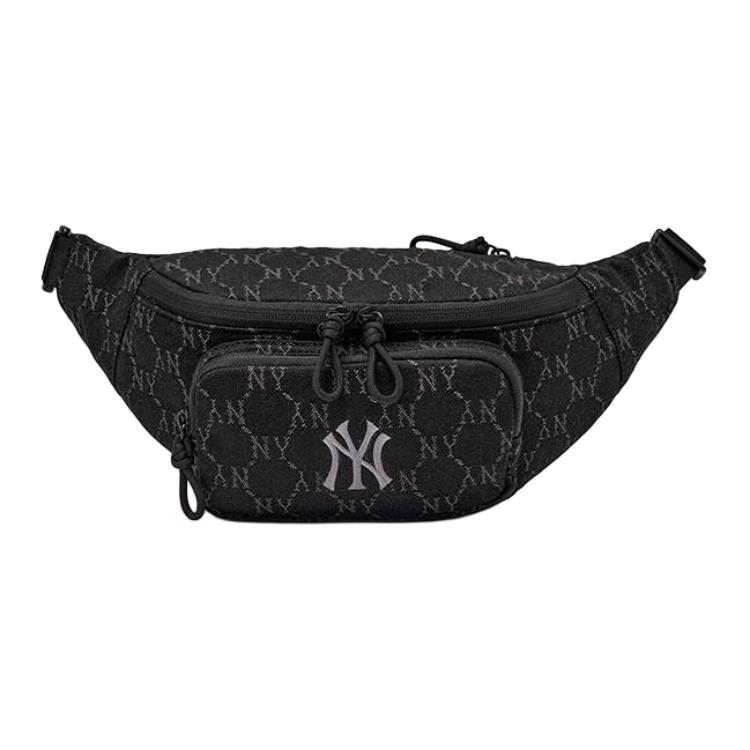 

MLB New York Yankees 25FW Adjustable Diamond Old Flower Nylon Waist Bag Unisex Waist Bag 3AHSMV45N Indigo,Basic Set (Bag)