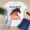 This Girl Runs On Jesus And Horses Jesus TShirt God TShirt Faith TShirt