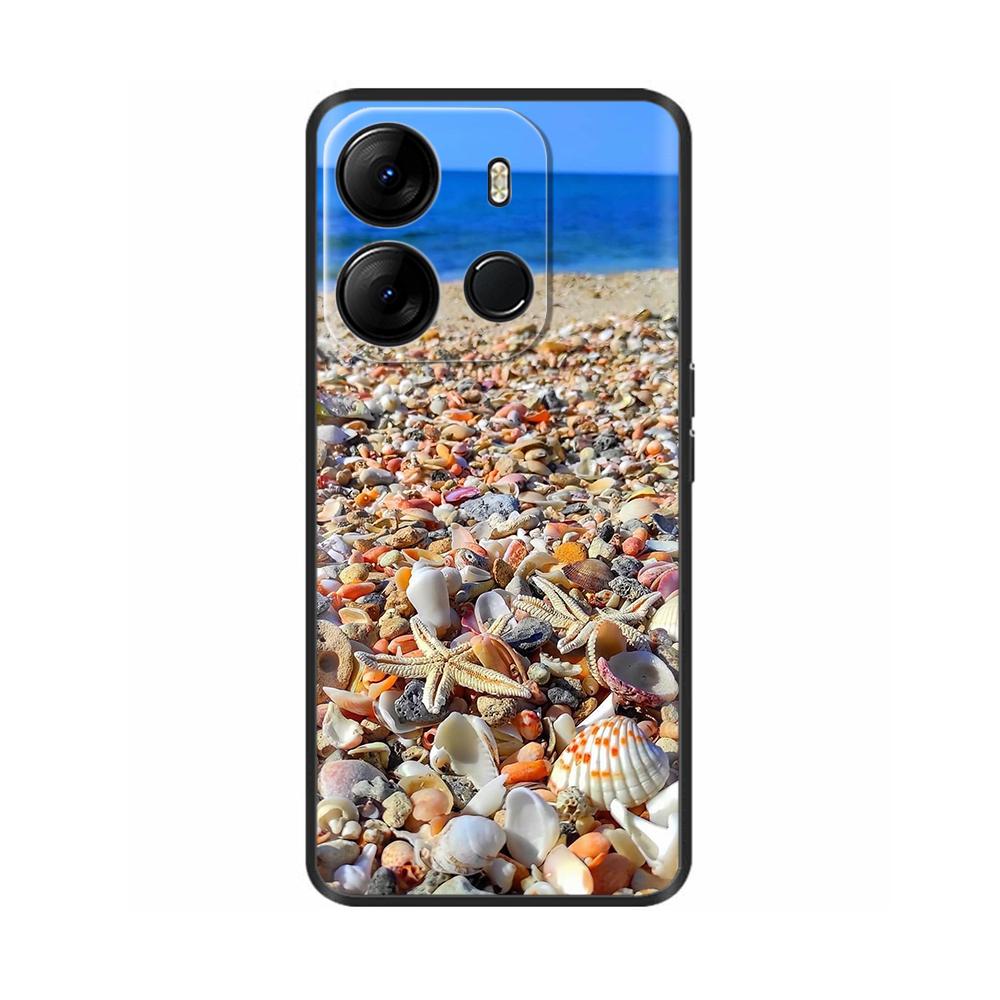 Für Tecno Spark Go 2023 Hülle Beliebte Blumen Silikon Handyhülle Für Tecno Pop 7 Pro Cover SparkGO Hüllen Schutzhüllen Schalen