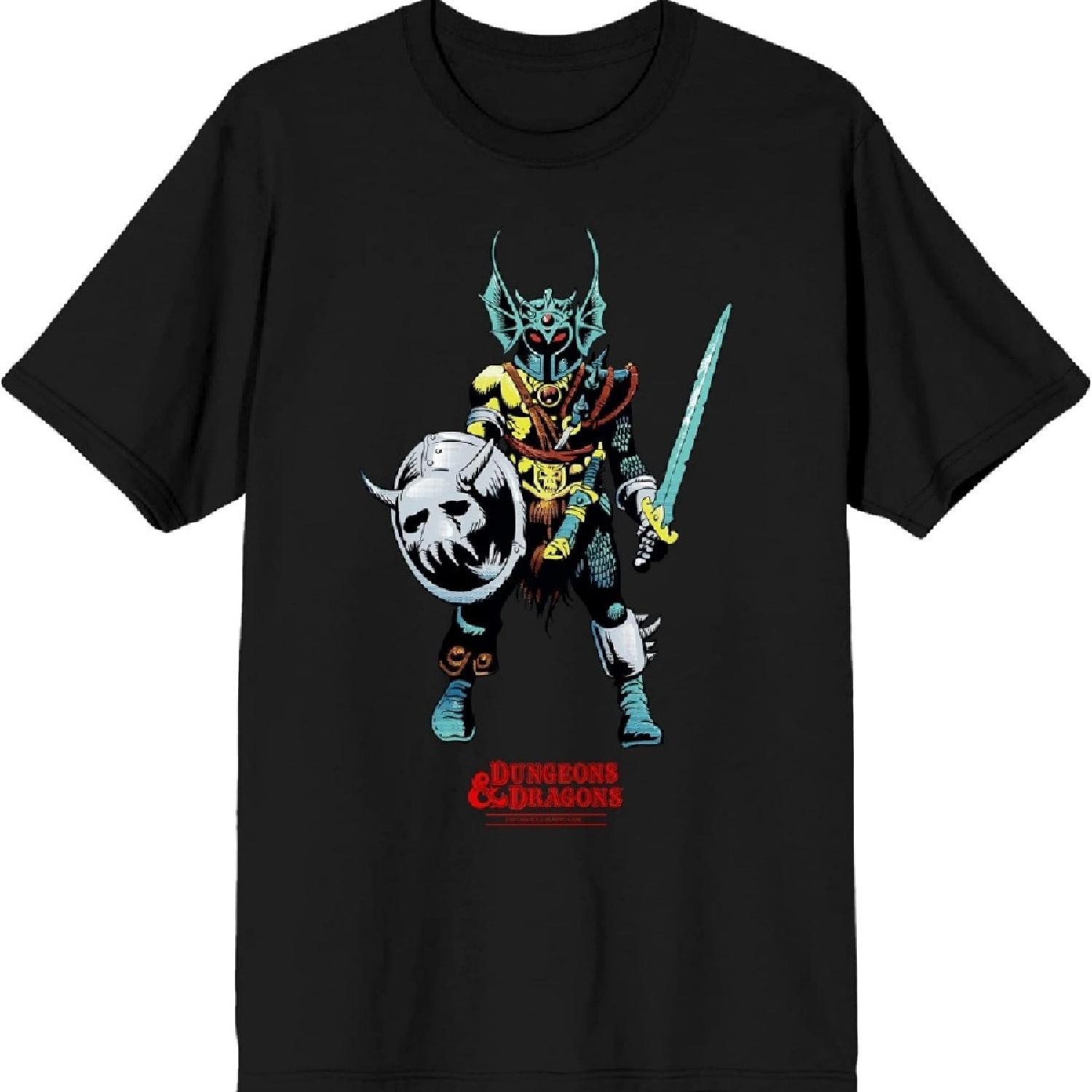 Мужская черная футболка с графикой Dungeons & Dragons Warduke XXXXXL чёрный