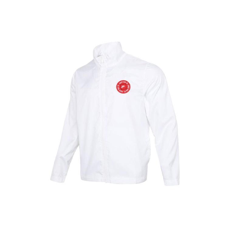 Men s Nike Logo Printing Sports Jacket White DA0580-100 L