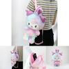 Adorable Kuromi My Melody Plush Backpack Cute Shoulder Bags For Girls Gifts
