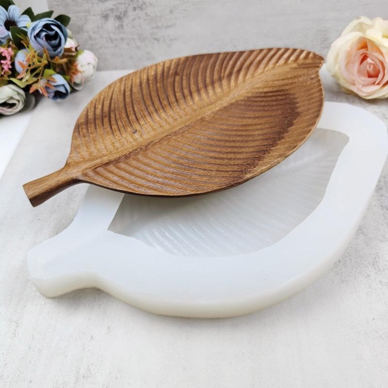 Silikonové formy ve tvaru listu Silikonová forma na ovocný podtácek Formy na odlévání epoxidové pryskyřice pro výrobu podložek pod hrnek ve tvaru plátku falešného achátu