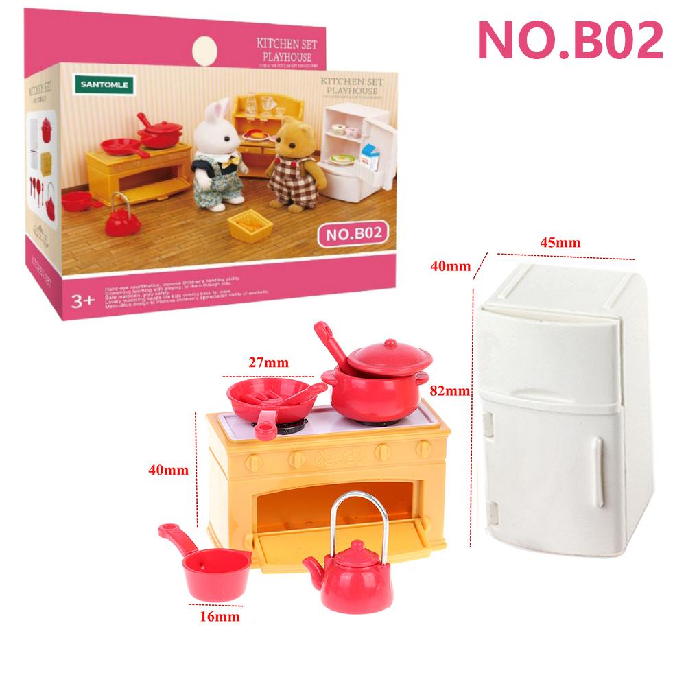 

Мебель для кукольного домика Семья лесных животных 1/12 Миниатюрные игрушки Аксессуары для кукол-девочек Спальня Ванная Комната Набор для кукольного домика для кукол