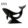 Minimalist Office Table Ornament Hollow Whale Figurine, 3D Printed Matte Animal Sculpture for Simple Home Accessories Desk Decor, Modern Statues Decor
