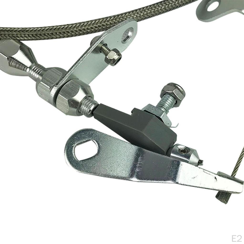 Heavy Duty Braided Throttle Transmission Kickdown Cable Detent for C4