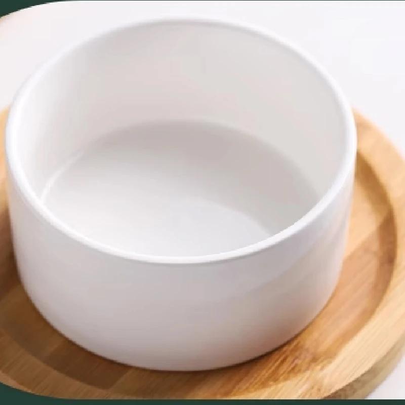 Ceramic Cake Fruit Bowl Pudding Soup Cup Glass Lid Jam Ice Cream Fresh Dessert Plate Bird's Nest Dessert Bowl Kitchen Supplies