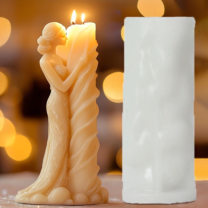 3D Wedding Girl Aromatherapy Candle Silicone Mold DIY Girl Candle Mould Gypsum Clay Epoxy UV Resin Mold Molds Home Decor