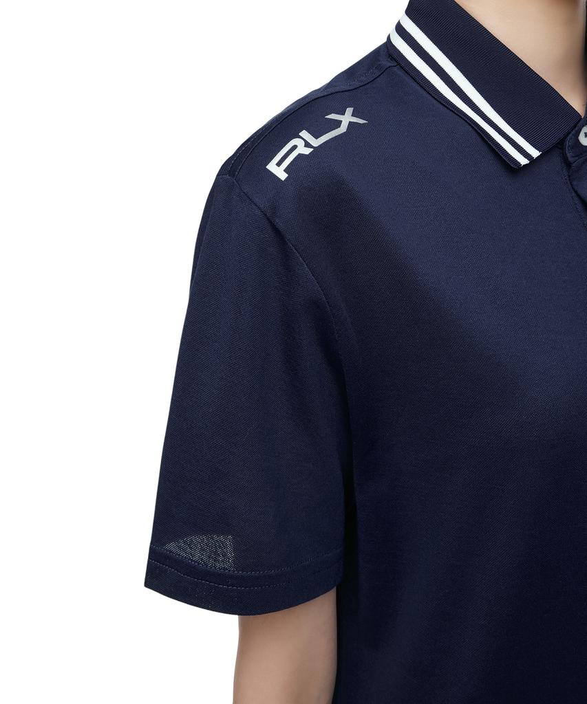 Pollolalpeulolengolpeu Custom Slim Fit Performance Polo Shirt - Navy