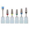 Multifunctional Nail Drill Bits Tungsten Steel 5 In 1 Nail Polishing Grinding Head Manicure