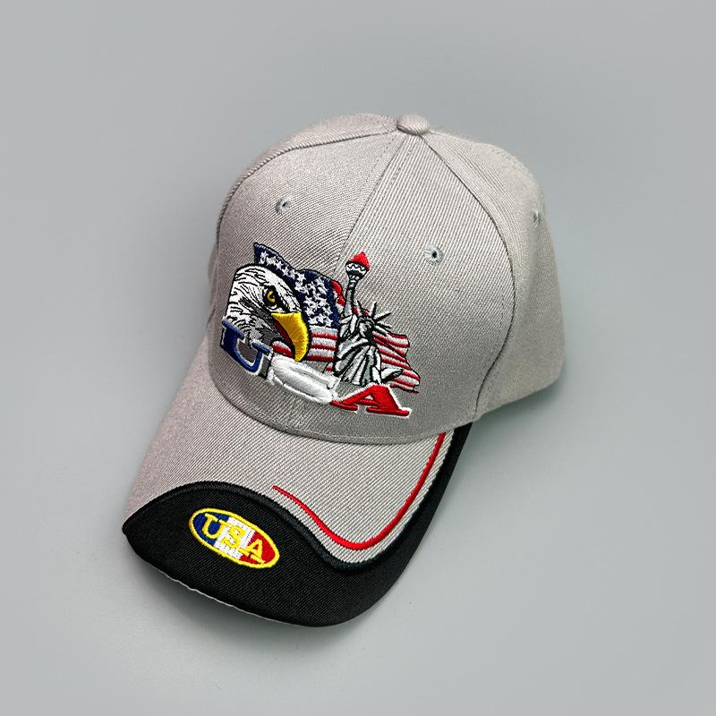 American Embroidered Eagle Baseball Cap Men'S And Women'S Sunshade Outdoor Leisure Personality Versatile Cap