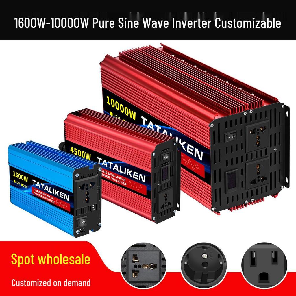 Pure Sine Wave 1500W/45000W Camping Inverter 12V/24V To 110-220V