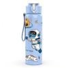 1 PZ Bottiglia d'Acqua Sportiva in Plastica Colorata con Motivo Pianeta Spaziale Galleggiante da Astronauta 750ml Tappo a Vite con Cannuccia Ribaltabile Antigoccia Adatta per Sport Ufficio Uso Domestico