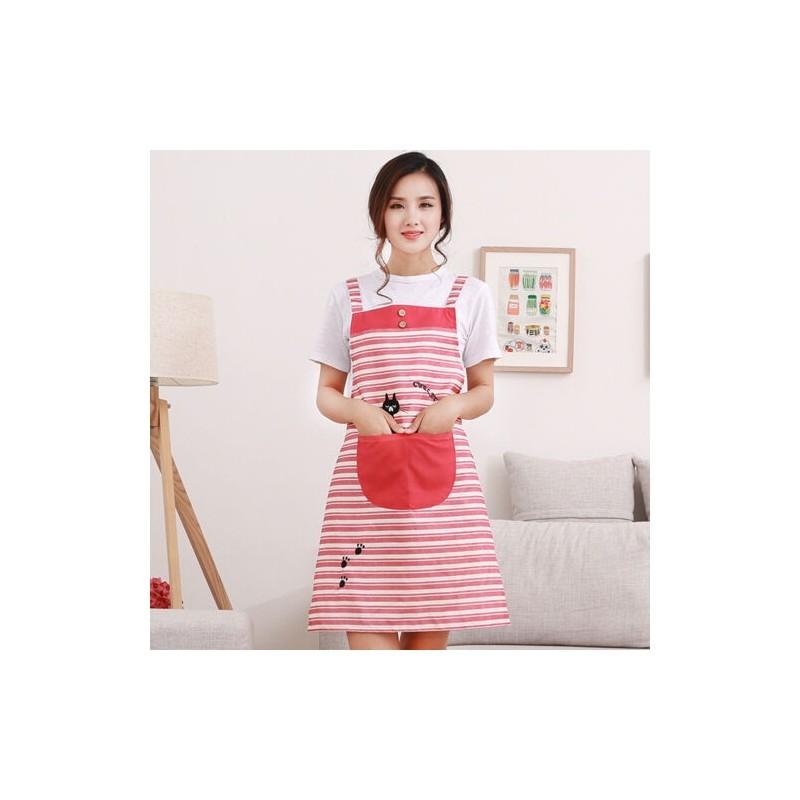 Versatile And Stylish New Cute Home Womens Striped Bib Cooking Apron For Every Occasion