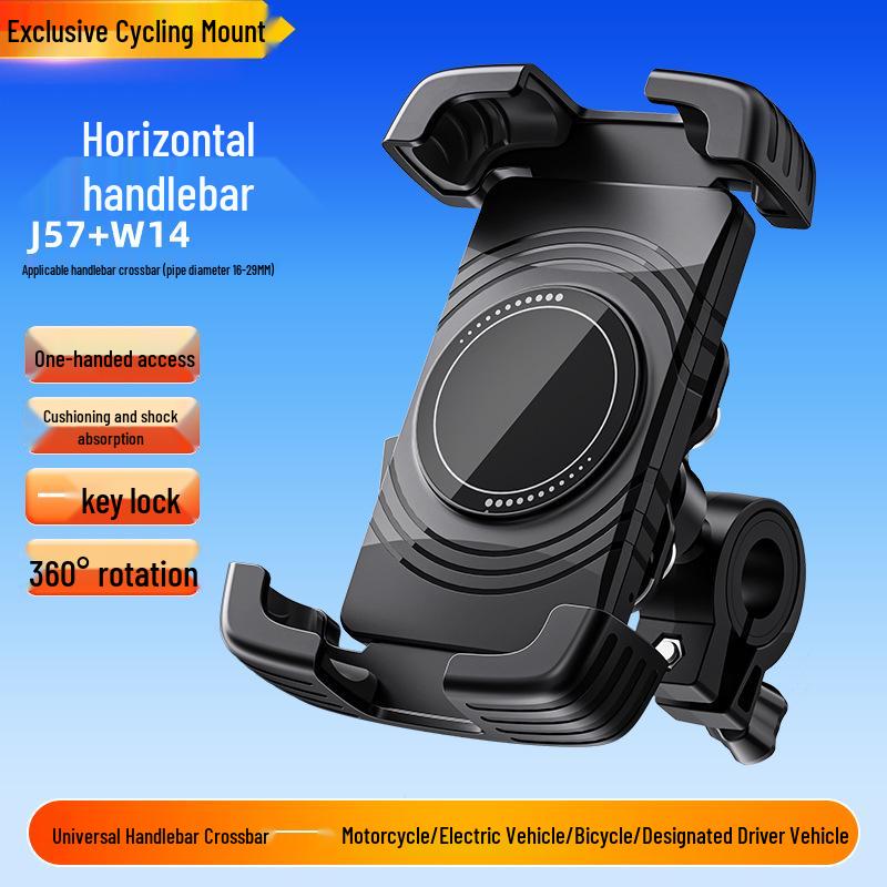 Waterproof Dustproof Electric Scooter & Motorcycle Phone Holder for Navigation with Helmet Bracket