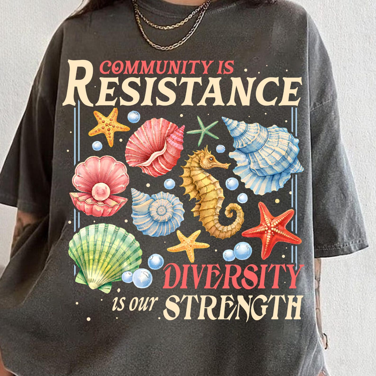 Community Is Resistance Shirt, Diversity Is Our Strength Tee, Political Tee, Social Justice Shirts, Anti ICE Shirt, Immigrant Rights Shirt 3XL