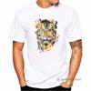 Watercolor Tiger Animal Print T Shirt MenS Clothing Funny White Tshirt Homme Harajuku Shirt Summer Fashion Tops Tee Shirt