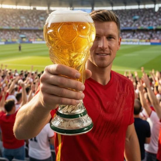 2 Pièces Verre à Bière Troisième de Football, Verre de Célébration de Football pour le Jour de Match, Capacité 500ml Vaisselle de Fête de Football pour Fêtes BBQ Bar Maison