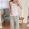Nouveautés Open Run Femme Lin Oh Sans Manches Rond Printemps Fin Doux Été