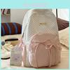 Youthful Japanese Backpack With Dot Print And Bow Decorationfor School And Travel Use
