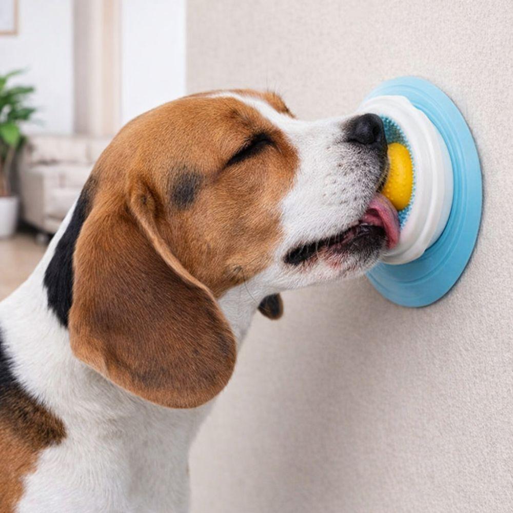 Plastic Dog Licking Bowl Anti-slip Dog Slow Feeder Dog Treat Toy Pet Licking Toys  Liquid Food