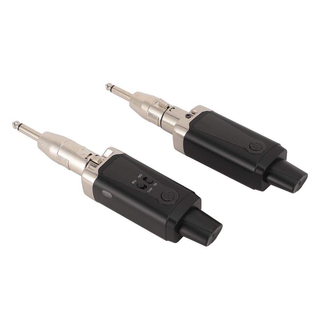 Wireless Mic Transmitter Receiver Support 48V Phantom Power 262ft Range UHF XLR Microphone Wireless