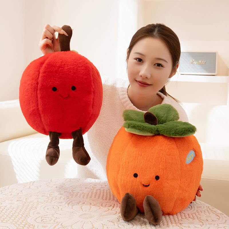 Fruit Series Plush Dolls: Interactive Educational Toys & Cartoon Throw Pillows for Children