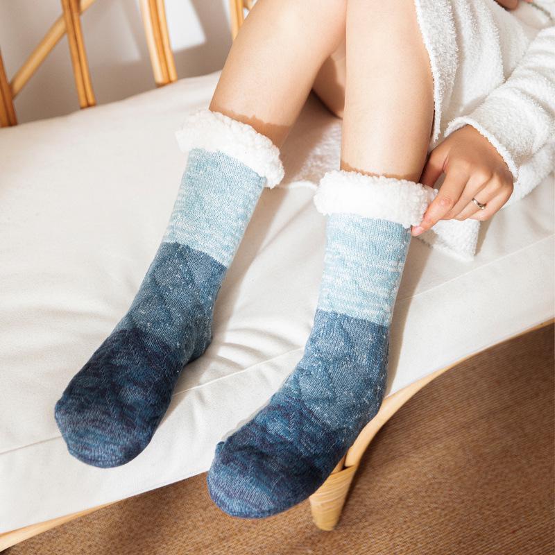 Cozy Lamb Wool Floor Socks: Thickened Carpet Socks for Children and Adults, Perfect for Home, Sleep, Postpartum, and Snow Days.