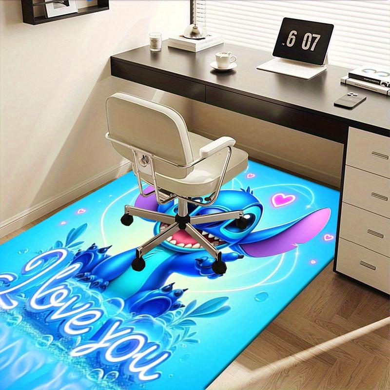 Office Rug Stitch, Love theme 3D Printed Anti-Slip Rug-Machine Washable for Living Room