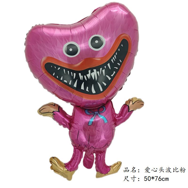 Game Huggy Wuggy Number Balloons Decoration Poppy Playtime Birthday Party Ballon Set Baby Shower Cartoon Round Foil Balloon
