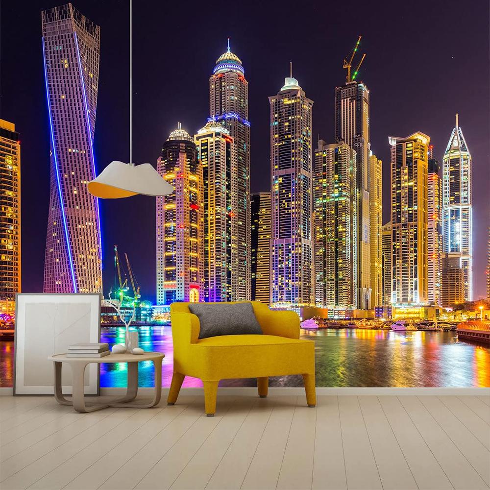 3d Mural Large City Night View Wall Mural For Bedroom Living Room Tv Background Sofa Wallpaper