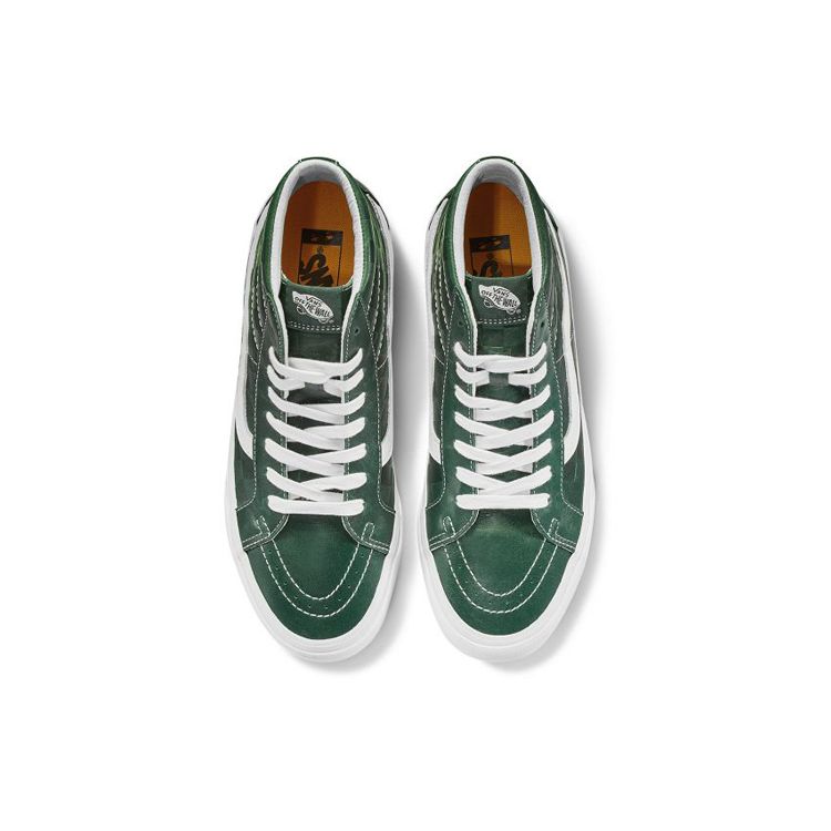 Vans Sk8 Reissue Vlt Lx High Top Skate Shoes Unisex Sneakers White Green VN0A4BVGXKV