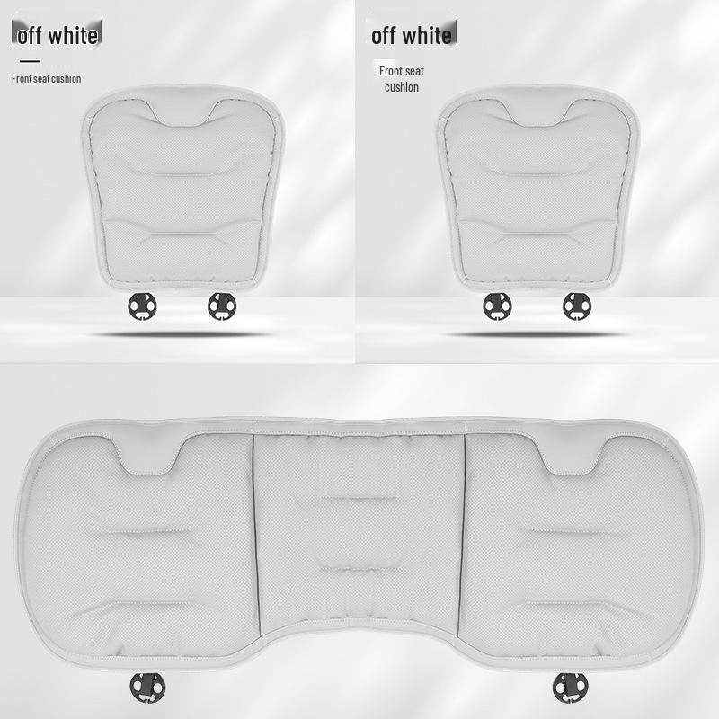 Breathable Nappa Leather Lumbar Support Car Seat Cushion for Mercedes-Benz & BMW