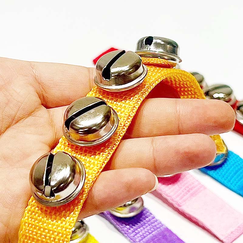 1 peça Sino de Pulso Colorido Brinquedo Instrumentos Musicais Iluminação Musical Lazer Entretenimento Adereços Adequado para Iniciantes TMZ