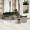VidaXL Garden Lounge Set with Cushions 10 Pcs Grey Braided Resin 3224324
