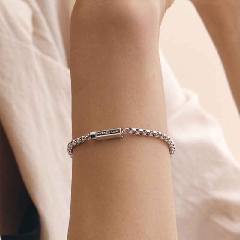 Hyeres-lor H Edition (W) Round Box Chain Bracelet HL6B46633WS