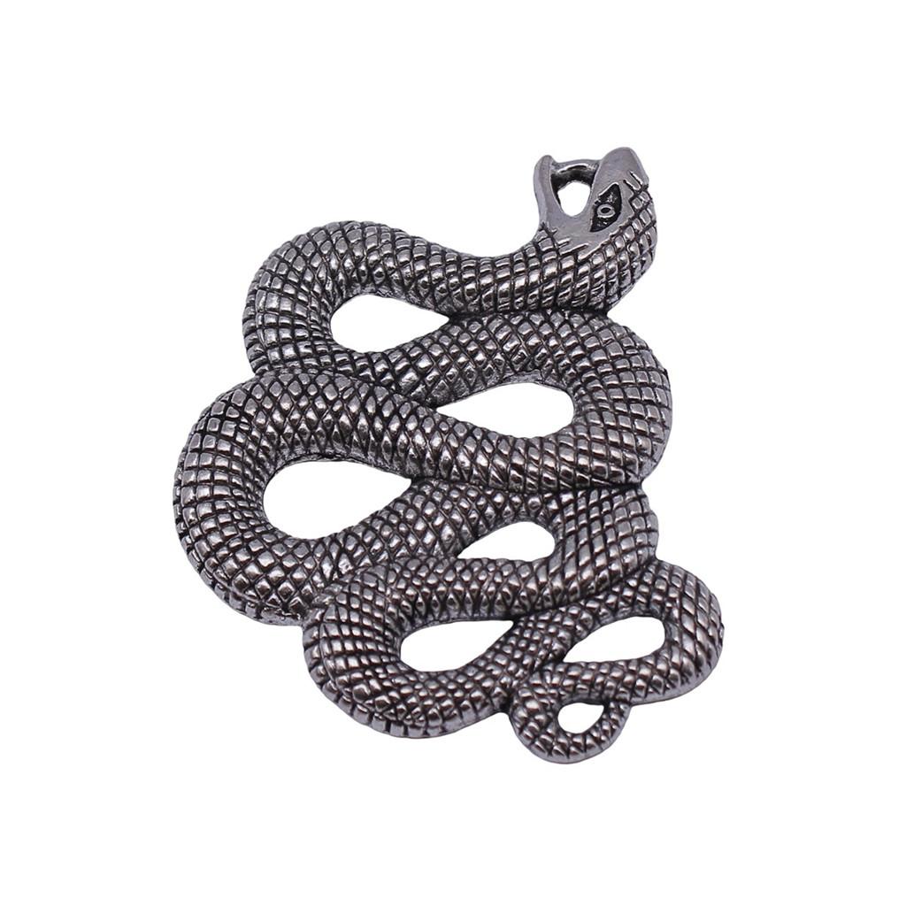 Cobra Snake Charms Antique Bronze Silver Pendants For DIY Bracelet Necklace Jewelry